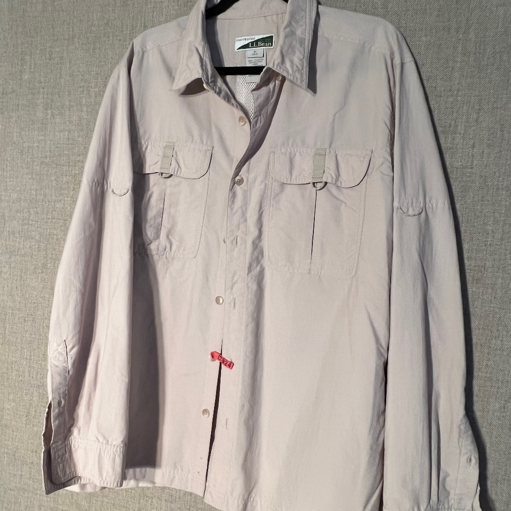 LL Bean Sports Shirt w/arm & back ventilation; plus insect shield built in!